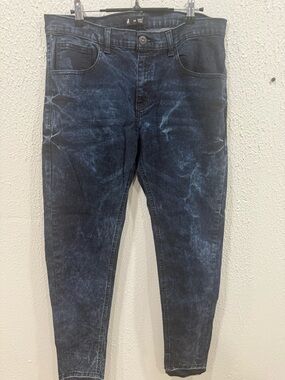Cuidado Con El Perro Slim Fit Men's 34 Skinny Jeans in Washed Dark Blue
